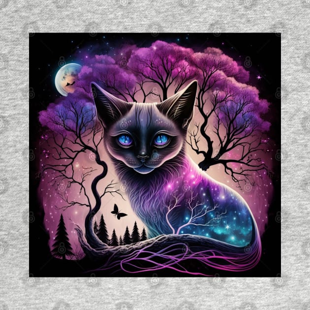 Creepy Birman Cat by Enchanted Reverie